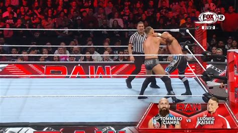 Tommaso Ciampa Vs Ludwig Kaiser Parte WWE Raw En Español YouTube