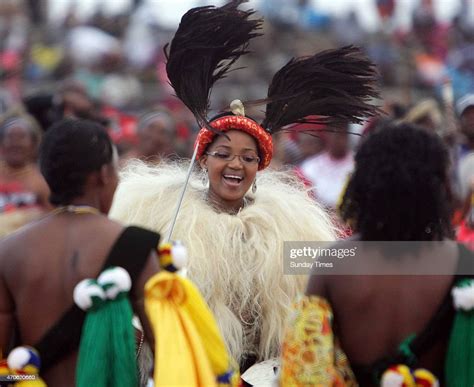 Queen Zola Mafu Of Swaziland During Her Wedding To Zulu King Goodwill