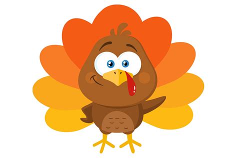 Cute Turkey Bird Cartoon Character Photoshop Graphics Creative Market
