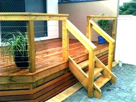 The beauty of natural wood in cedar or treated railing components are an excellent choice for any deck. Wooden Handrail Exterior - Budapestsightseeing.org