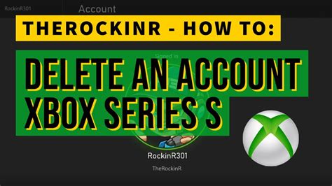 How To Delete Remove An Account Xbox Series S Youtube