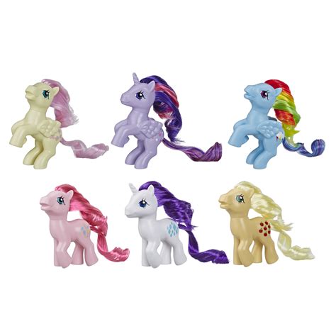 My Little Pony Retro Rainbow Mane 6 80s Inspired Collectable Pony