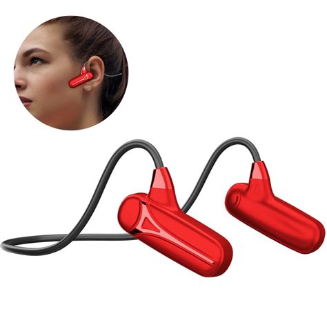 Buy Open Ear Wireless Bone Conduction Headphones With Bluetooth 50 Microphone Hd Phone Call