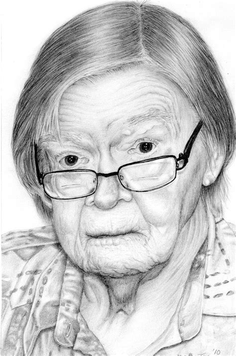 Old Lady Drawing By Genialus On Deviantart