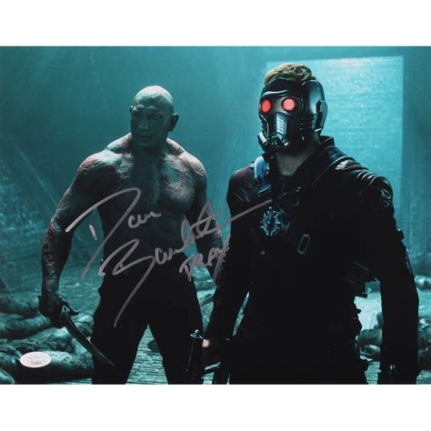 @jamesgunn is one of the most loving, caring, good natured people i have ever met. Dave Bautista Signed "Guardians of the Galaxy" 11x14 Photo ...