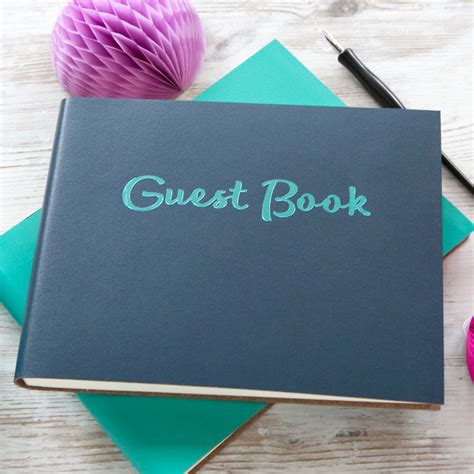 Personalised Party Guest Book By Begolden