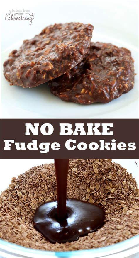 No Bake Fudge Cookies Gluten Free On A Shoestring Fudge Cookies No