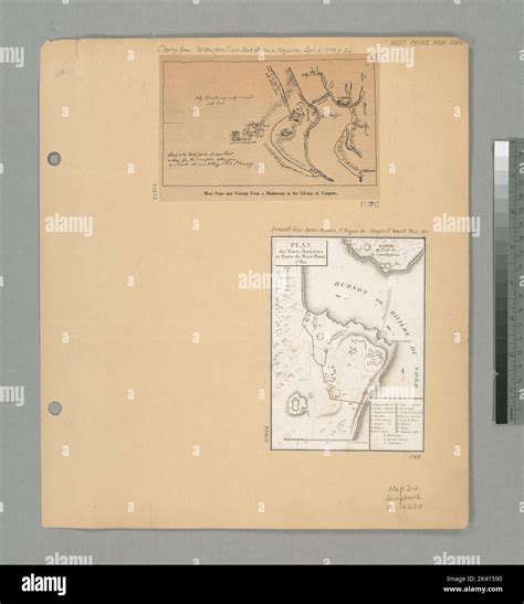 Plan Des Forts Batteries Et Poste De West Point 1780 Cartographic