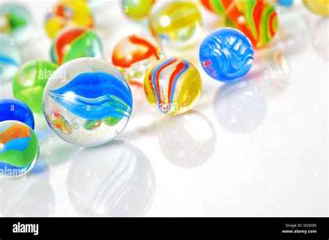Colorful Glass Marbles Stock Photo Alamy