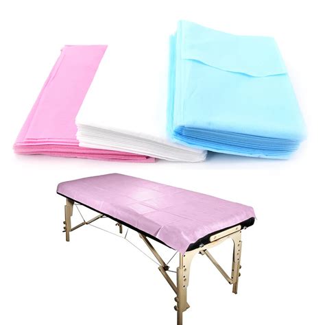 10pcs Non Woven 180x 80cm Disposable Waterproof Bed Sheet Massage