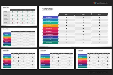 Tables Powerpoint Template Powerpoint Slide Master Templates