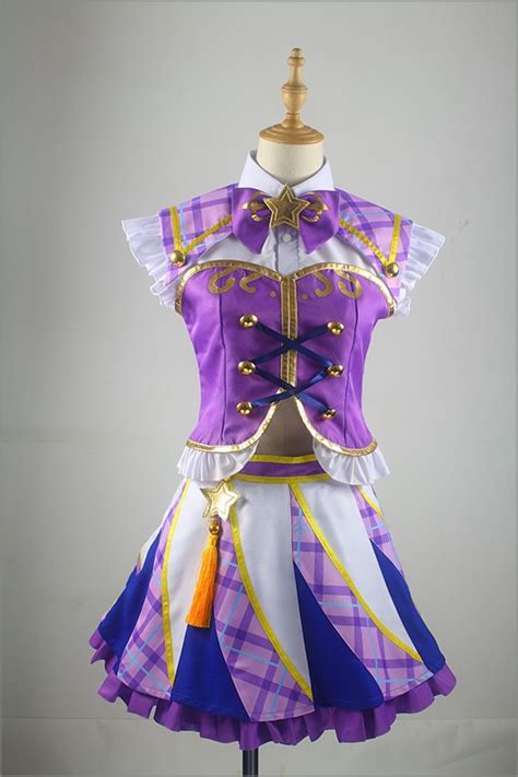Anime Aikatsu Stars Ran Shibuki Cosplay Costume Custom Made Any Size On