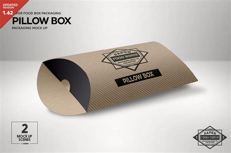Pillow Box Packaging Mockup By Inc Design Studio