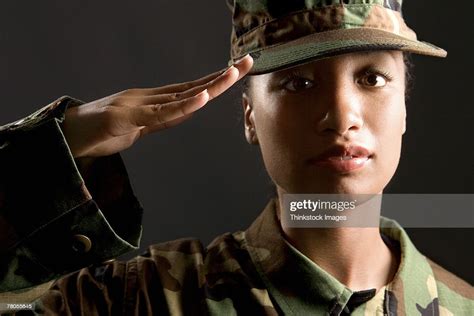 Soldier Saluting High Res Stock Photo Getty Images
