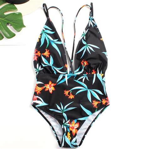 Cattleya 2019 Push Up Padded Swimwear Women Biquini One Piece Swimsuit