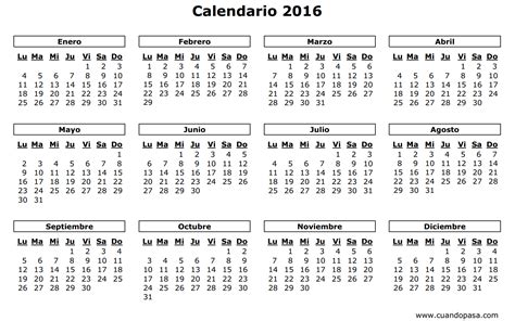 Calendario De España 2016