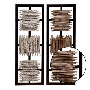 Find great deals on ebay for bamboo wall covering. Litton Lane 38 in. x 13 in. Modern MDF Wall Panel with ...