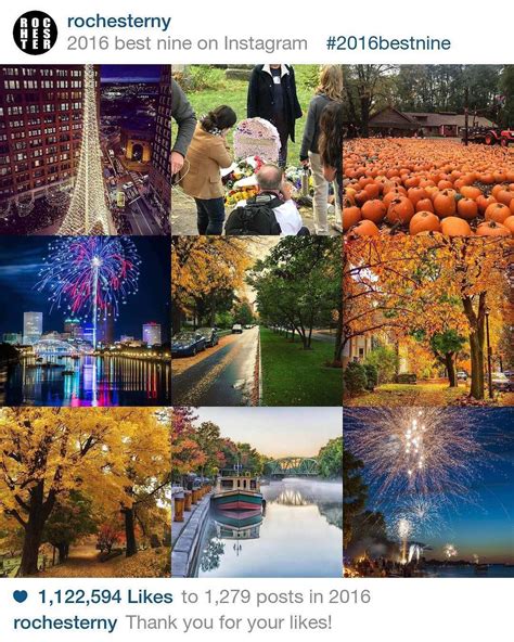 Also, there is a list of top 10 instagram accounts based on the number of followers of each. Here's our Best Nine on Instagram for 2016 #ThisIsROC ...