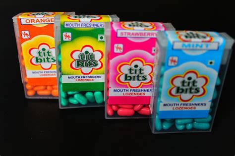Tit Bits Mouth Freshener Packaging Size 12 Container Per Hanger At Rs