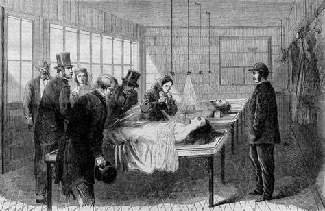 19th Century Surgery Medical Illustration Bellevue Hospital Morgue