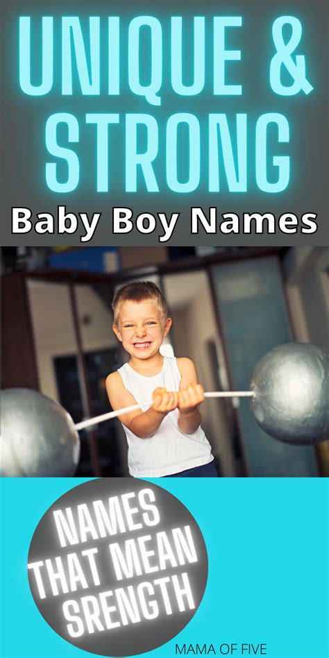 Unique And Strong Baby Boy Names Strong Baby Names Strong Boys Names