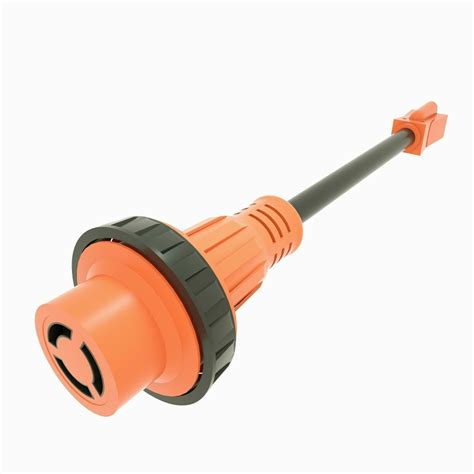 Rv Power Cord Plug Adapter 15 Amp Male To 30 Amp Female With Twist Lock