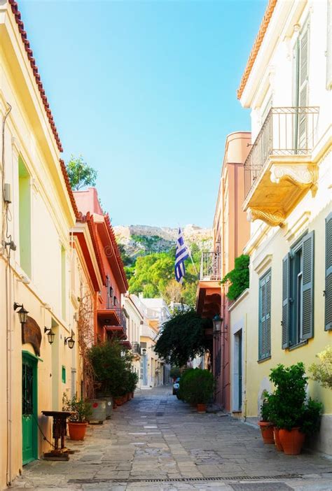 Street Of Athens Greece Stock Photo Image Of Architecture 117753508