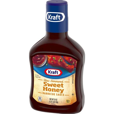 Kraft Sweet Honey Slow Simmered Bbq Barbecue Sauce 12 Ct Pack 18 Oz