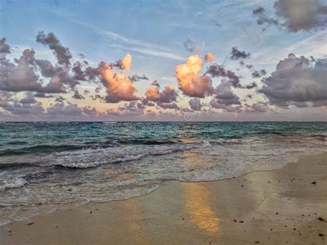 Sunset Beach Punta Cana Domenican Republic Stock Image Image Of
