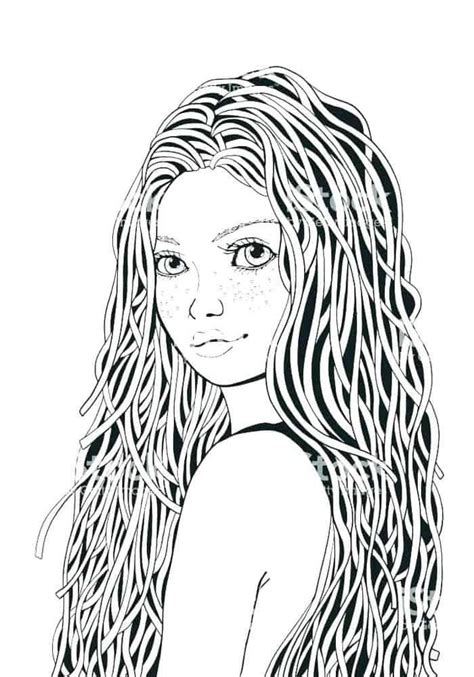 Coloring Pages For Teens Girls Thekidsworksheet