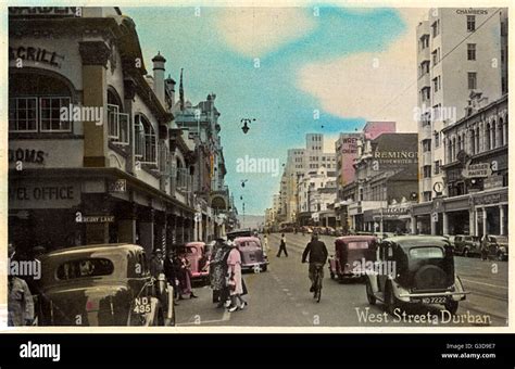 West Street Durban Natal Province South Africa Date 1930s Stock