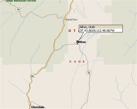 Alton Utah Map 1