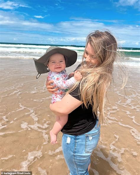 Bindi Irwin Shares An Adorable Photo Of Grace Warrior At The Beach In
