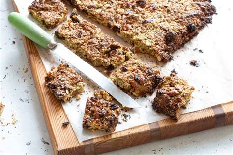 Healthy homemade muesli bar slice recipe. Danielle Minnebo's Gluten-Free Tahini Muesli Bar Recipes ...