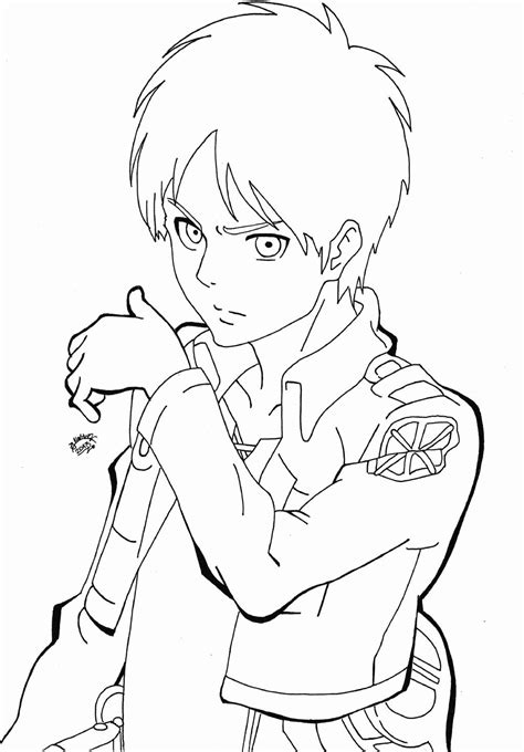 Anime Coloring Page Aot And Drawing Coloring Home
