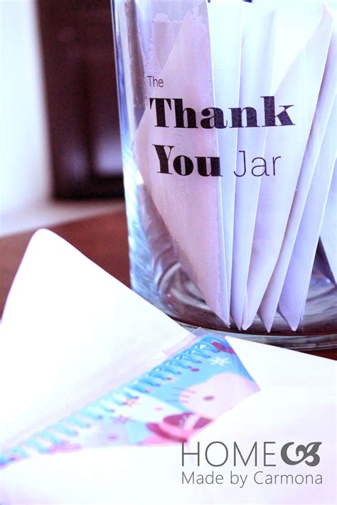 The Thank You Jar Home Made By Carmona