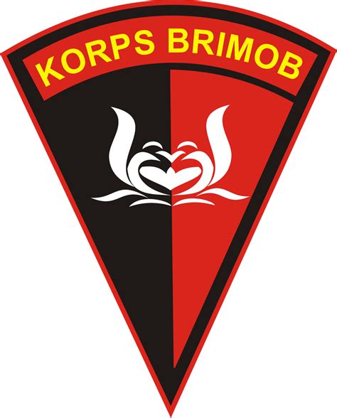 Brimob Logo Logo Polisi Pasukan Khusus Pola Bordir