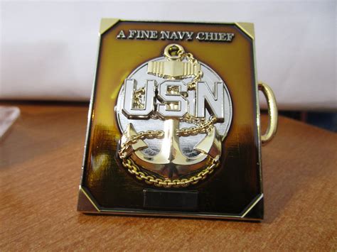 United States Navy Chief S Charge Book Cpo Challenge Coin Etsy