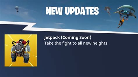 New Jetpack Coming Soon To Fortnite Battle Royale Youtube