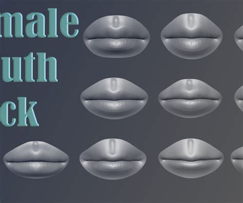 Artstation Female Mouth Pack Resources