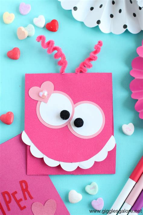 Check spelling or type a new query. Cute DIY Monster Valentine's Day Card - Giggles Galore