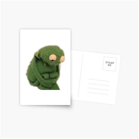Sad Kermit Meme Postcard By Mash701 Redbubble
