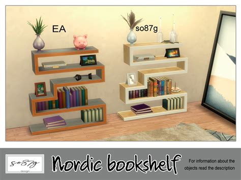 The Sims Resource Nordic Bookshelf