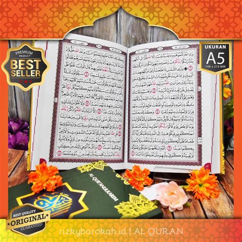 Mushaf Al Quran Samsia 15 Baris Khot Utsmani Ukuran A5