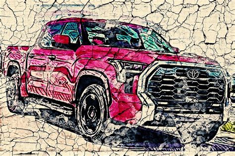 2022 Toyota Tundra Abstract Vector Art Toyota Tundra Drawing Creative