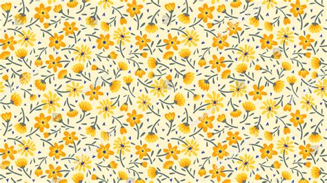 Free Download Cute Pattern Small Flower Small Yellow Stock Vector