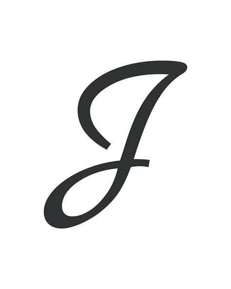 Calligraphy Alphabet Fancy Cursive J Capital Pic Flab