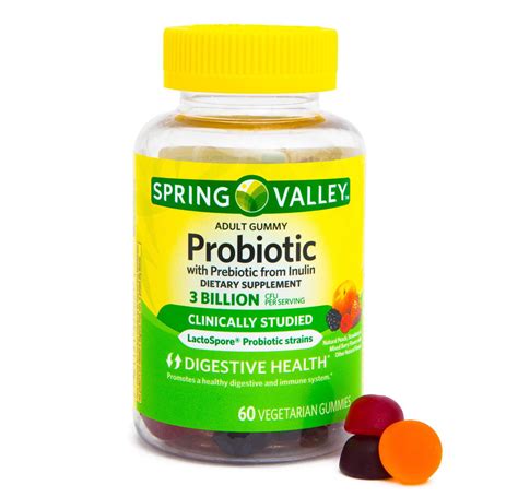 Spring Valley Adult Probiotic Prebiotic Gummies 60 Count Walmart