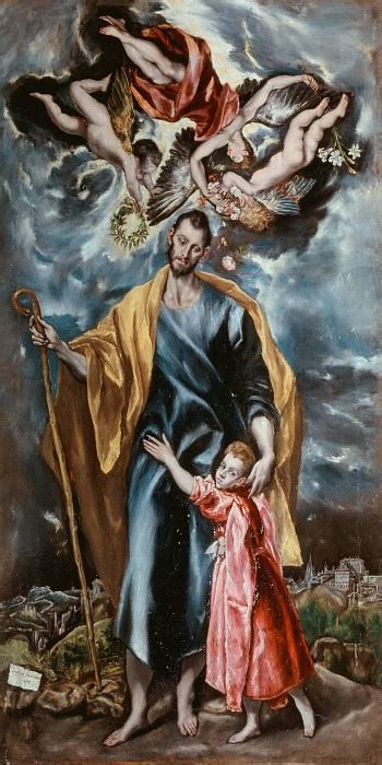 Saint Joseph And The Infant Jesus El Greco