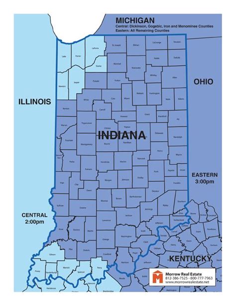 Indiana Time Zone Map Homestead Pinterest Time Zone Map And Time